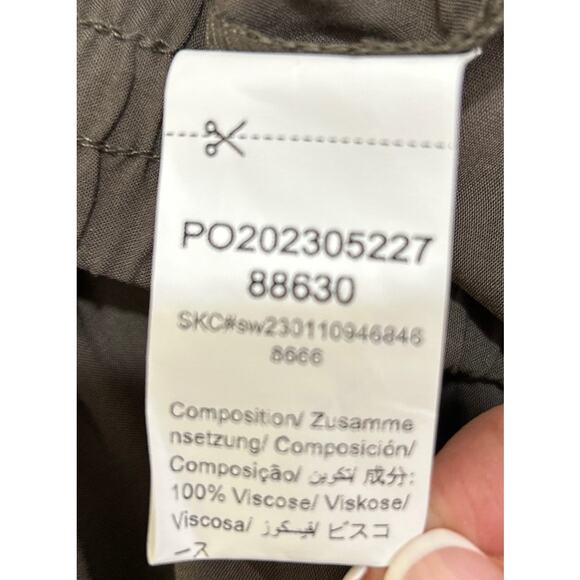 Floerns Army Green Tiered Flowy Midi Pull on Skirt Womens XL - Picture 7 of 8